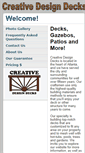Mobile Screenshot of creativedesigndecks.com